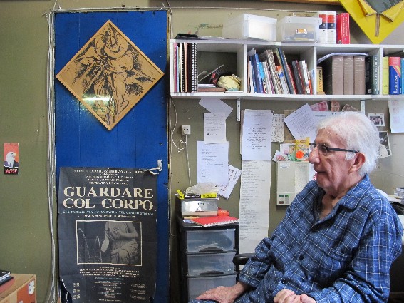 C�rdenas in zijn atelier, 2013,foto franck gribling